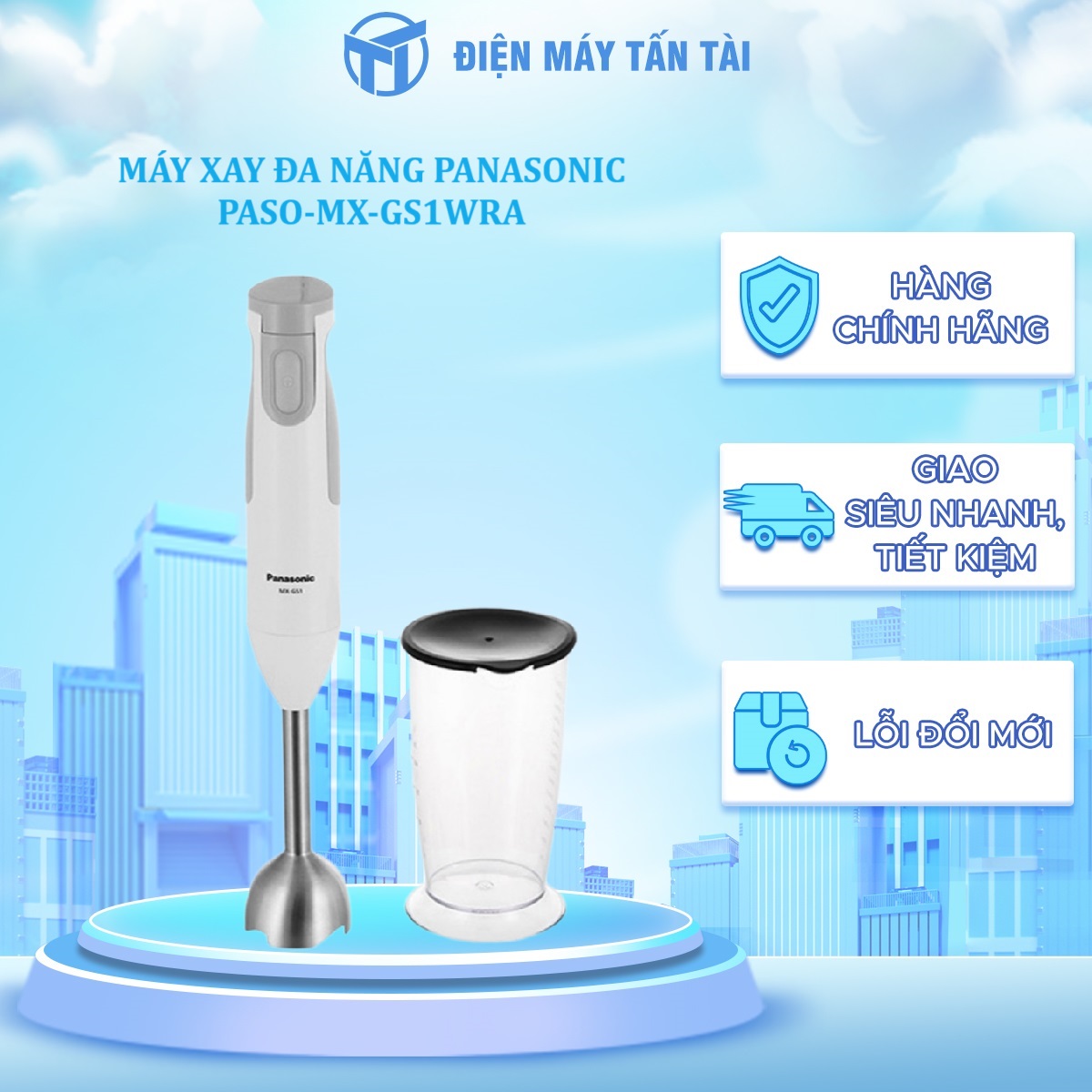 PASO-MX-GS1WRA - MÁY XAY ĐA NĂNG PANASONIC PASO-MX-GS1WRA -Hàng chính hãng