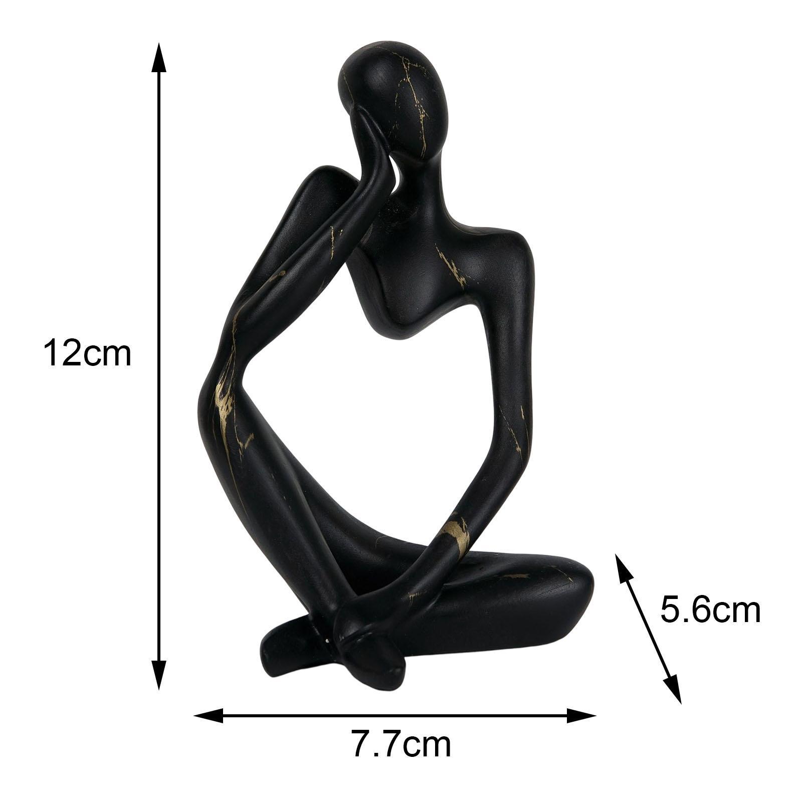 Resin Statue Thinker Style Decoration Abstract Sculptures Collectible Figurines for Home Decor Modern Office Shelf Desktop