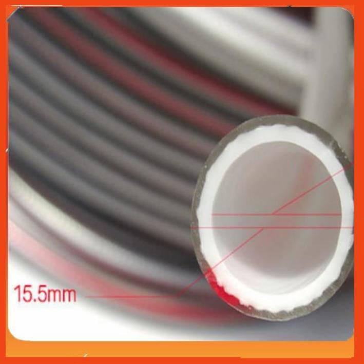 Bộ dây vòi xịt nước rửa xe, tưới cây, tăng áp 3 lần, loại 20m 206701-3 đầu đồng,cút,nối nhựa đen+ tặng mở chai