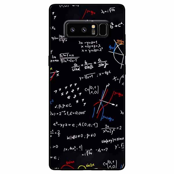 Ốp lưng in cho Samsung Note 8 Mẫu Toán Học 2