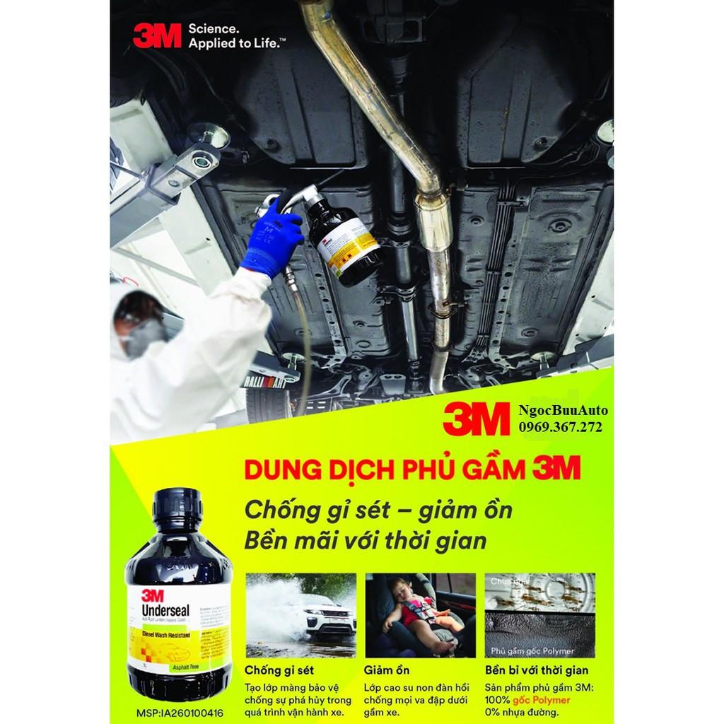 DUNG DỊCH PHỦ GẦM GỐC POLYMER UNDERSEAL 3M – CHAI 1KG