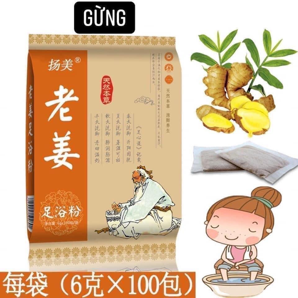 Combo 100 gói ngâm chân thảo dược