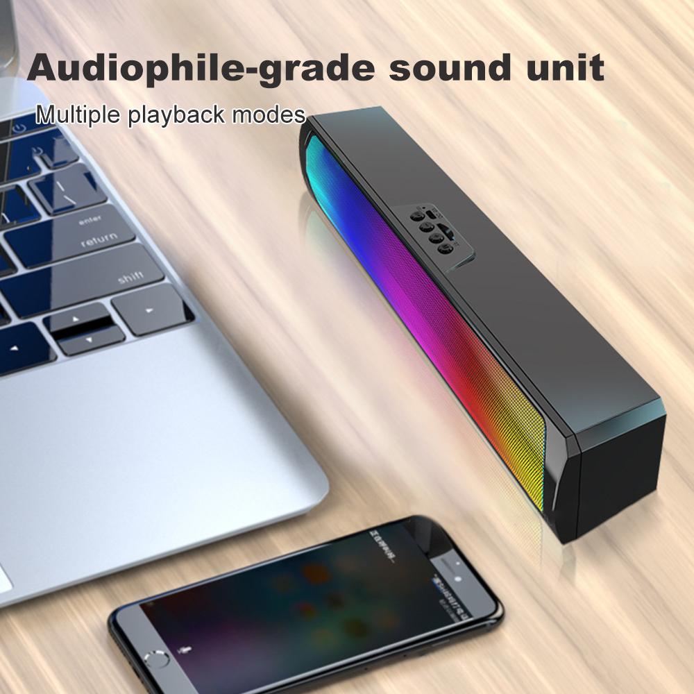 Loa siêu trầm không dây di động với loa tương thích bluetooth bluetooth cho máy tính xách tay máy tính để máy tính để bàn tại nhà hỗ trợ máy tính xách tay TF USB