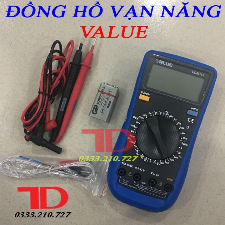Đồng hồ vạn năng VALUE VDM151