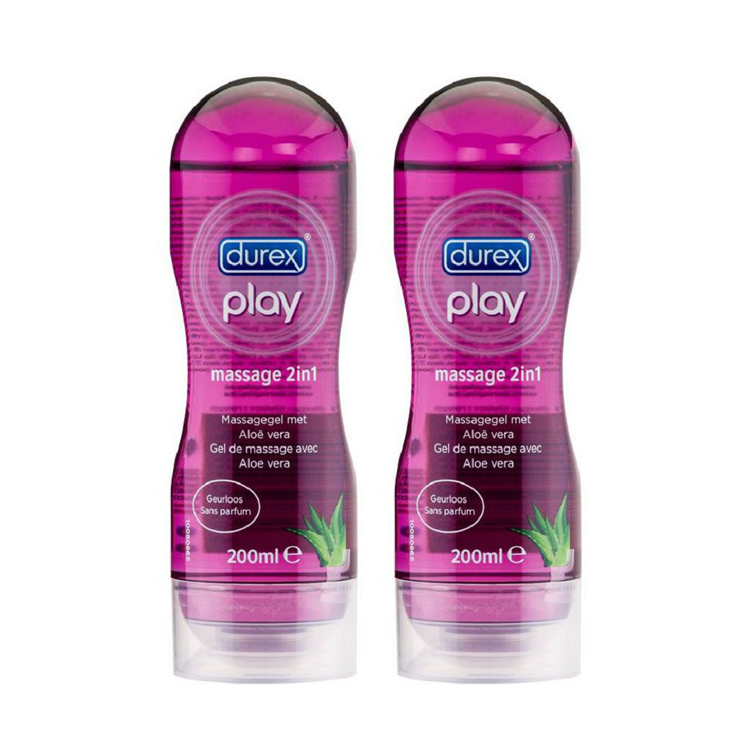 Gel bôi trơn massage - Durex Lô Hội - Chai 200ml - 2 tuýp