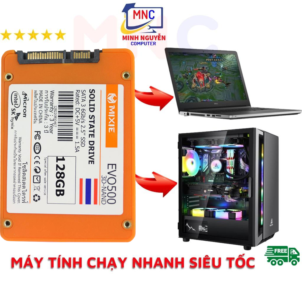 Ổ Cứng SSD 128GB MIXIE EVO500 SATA 3 - 2.5INCH - New 100% - Hàng Chính Hãng