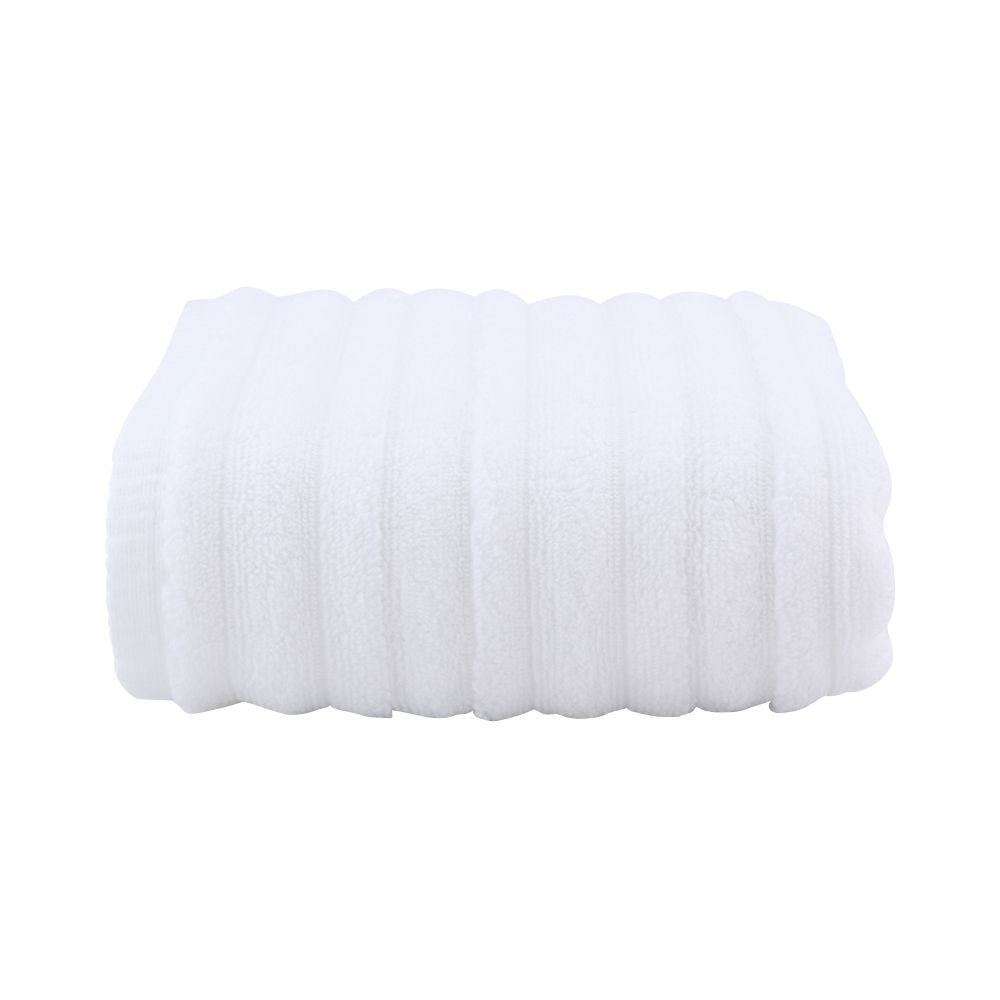 Khăn tắm FLICK vải cotton cao cấp mềm mịn thấm hút tốt, màu trắng trơn đơn giản không họa tiết, size lớn 70x140cm | Index Living Mall - Phân phối độc quyền tại Việt Nam