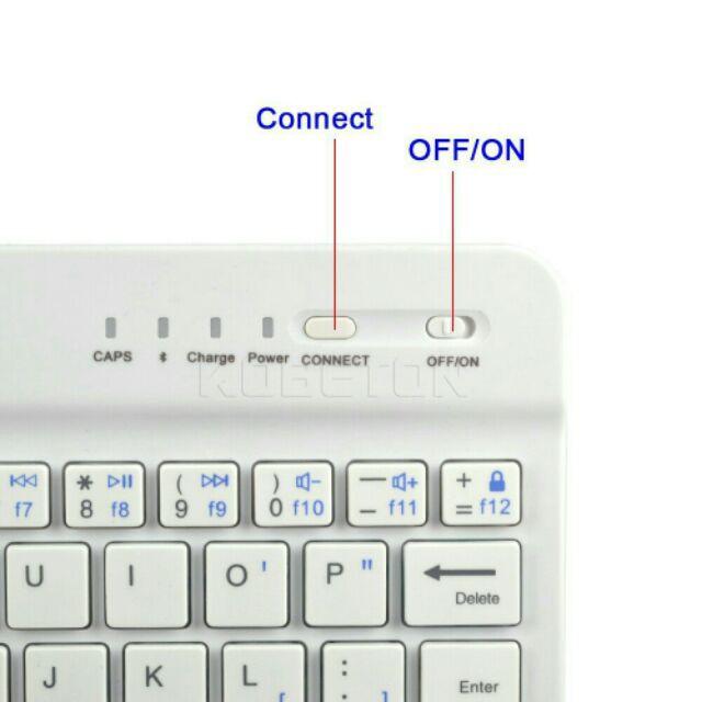 Bàn phím bluetooth mini cao cấp cho Ipad, máy tính bảng, laptop (màu trắng) Tool Set