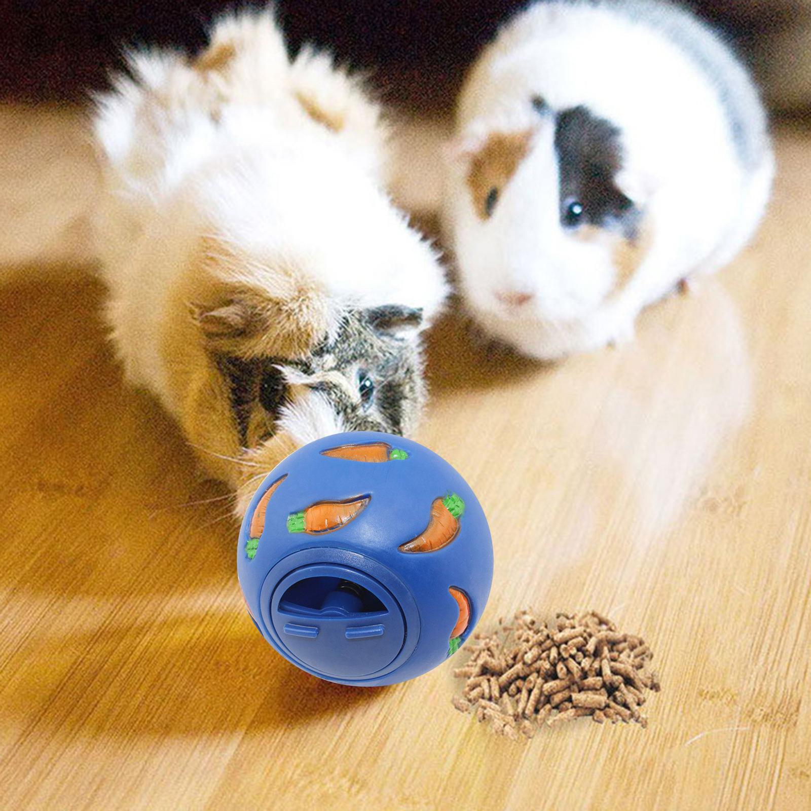 Bunny Treat Ball Snack Toy Ball Pet Slow Feeder Dog Interactive Toy Physical and Mental Exercise Feeding Guinea Pig Chinchilla Dog