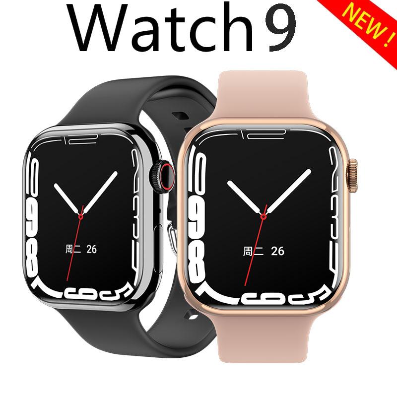 Đồng hồ thông minh Amoled mới IW9 Nhiệt độ cơ thể Gọi NFC Fitness Fitness Sê-ri 8 Đồng hồ thông minh phù hợp cho Android iOS.