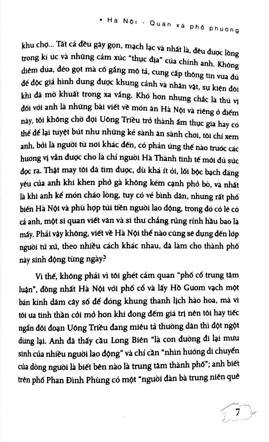 Hà Nội - Quán Xá Phố Phường
