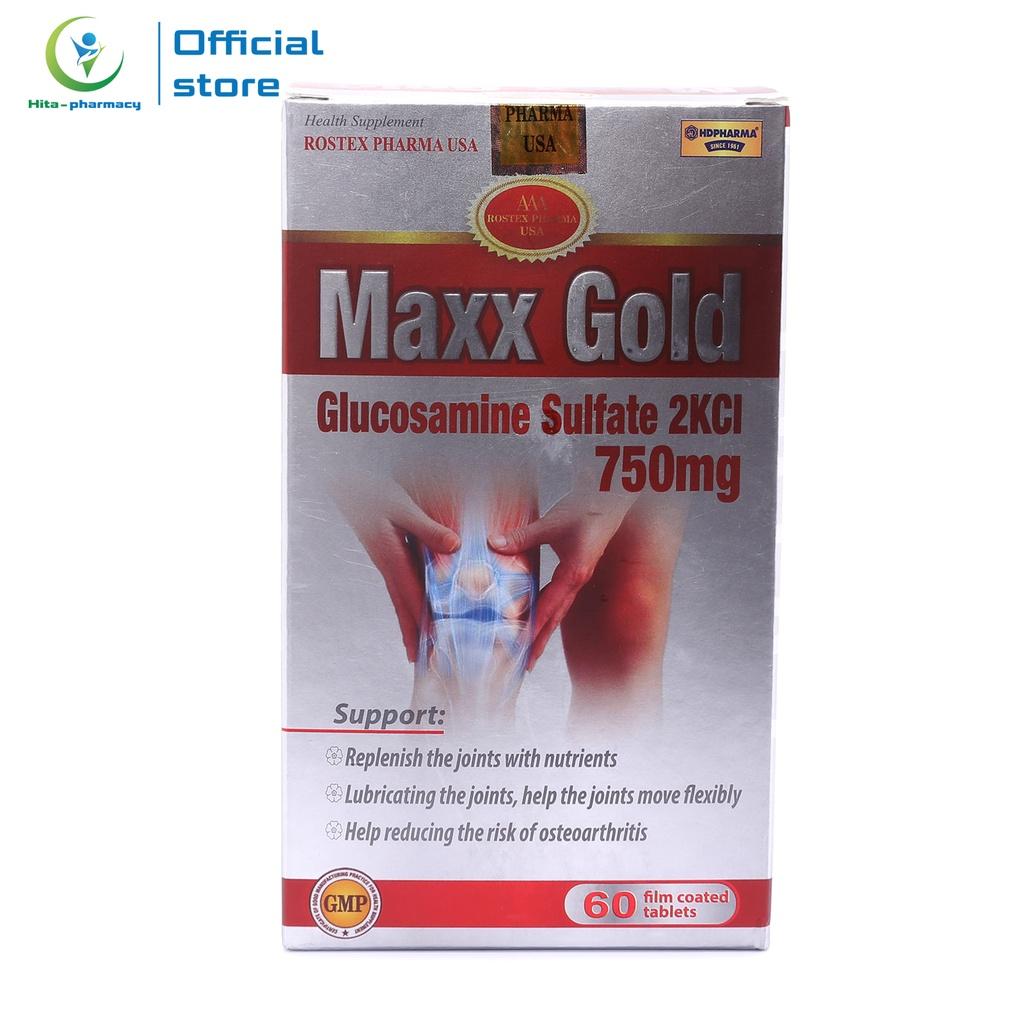 Viên Xương Khớp Maxx Gold Glucosamine giảm đau nhức xương khớp - Hộp đỏ 60 viên