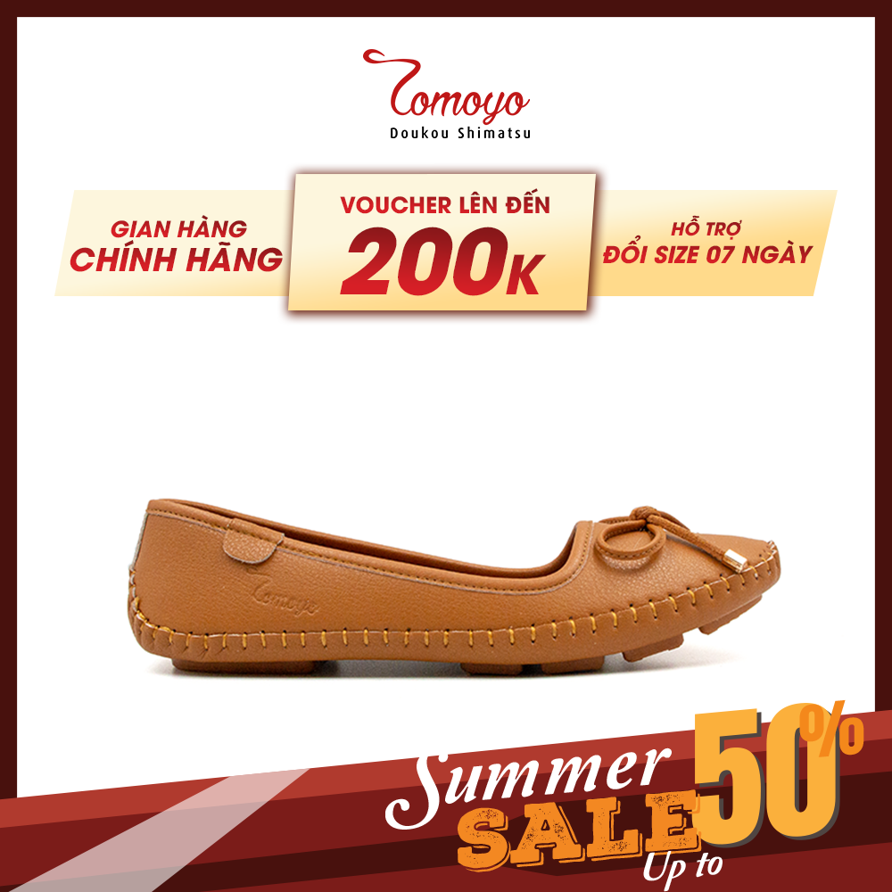 Giày Búp Bê Nữ Đính Nơ Tomoyo TMW32202
