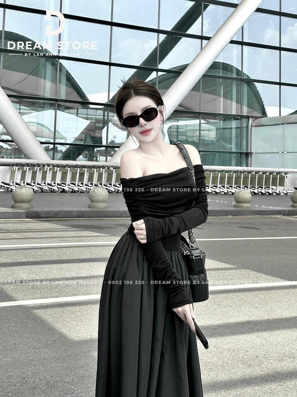 VÁY ĐI CHƠI, VÁY MAXI RỚT VAY DÁNG XÒE HÀNG THIẾT KẾ CỰC SANG CHẢNH
