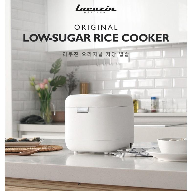 Nồi Cơm Tách Đường Lacuzin, Nồi Cơm Dành Cho Người Ăn Kiêng, Bệnh Tiểu Đường, Mỡ Máu, 2L, Nội Địa Hàn, BH 12 Tháng