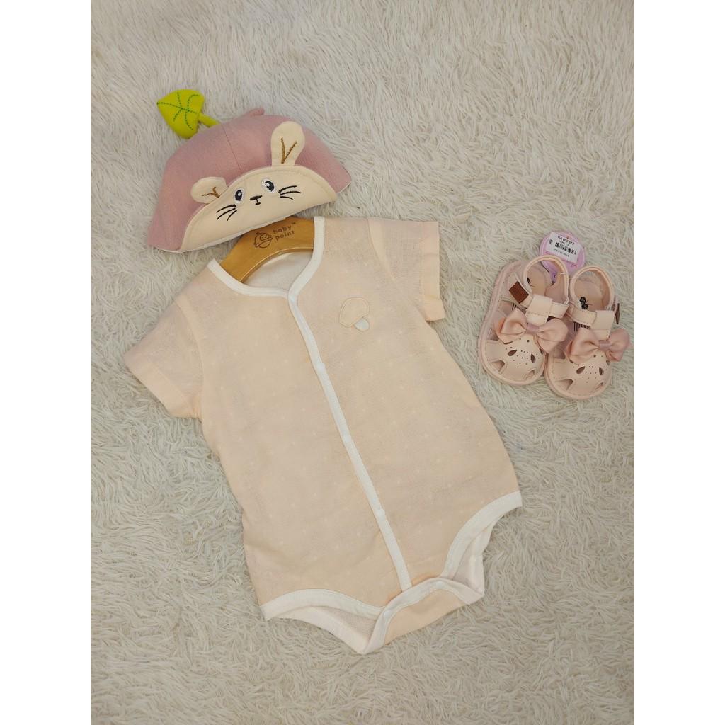 Body Suit Cộc Tay Bé Gái Dưới 12 tháng Tuổi