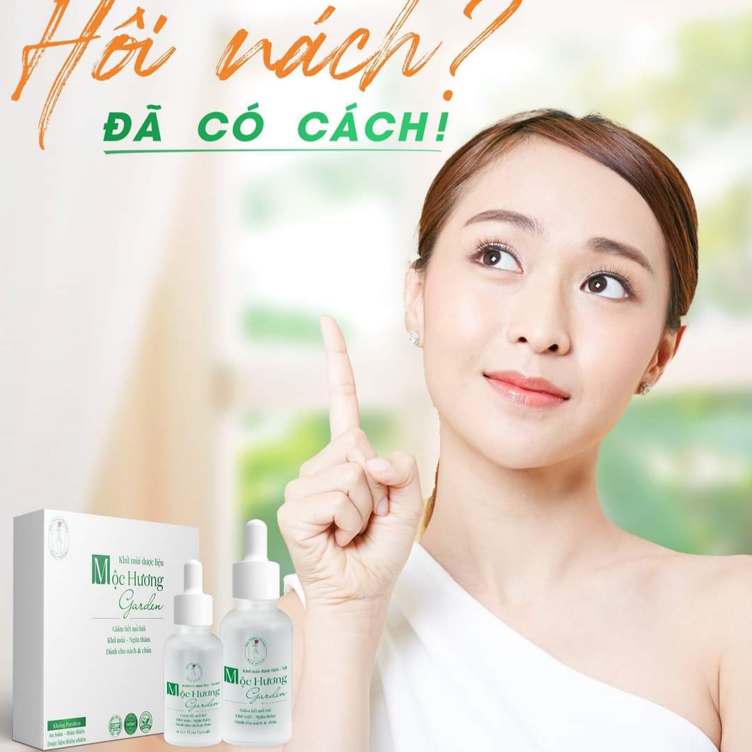 Khử mùi dược liệu Mộc Hương Garden Thanh Mộc Hương giảm tiết mồ hôi cho nách và chân 30ml