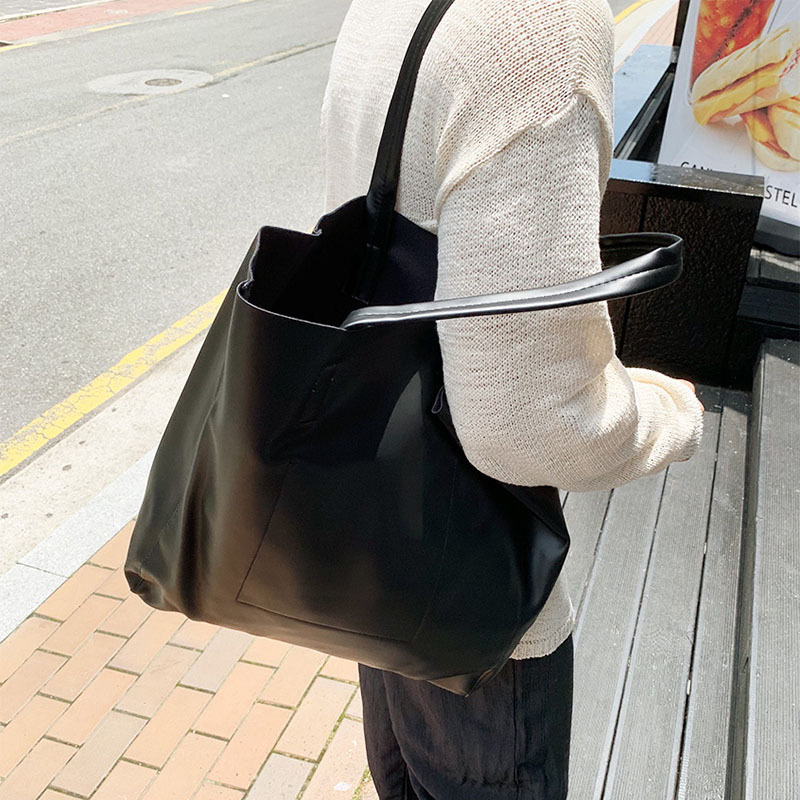 Túi Tote Nam Nữ da bò totte cầm tay dây đeo chéo giỏ đen nâu ghi đeo vai thời trang cặp unisex Hàn Quốc đựng laptop