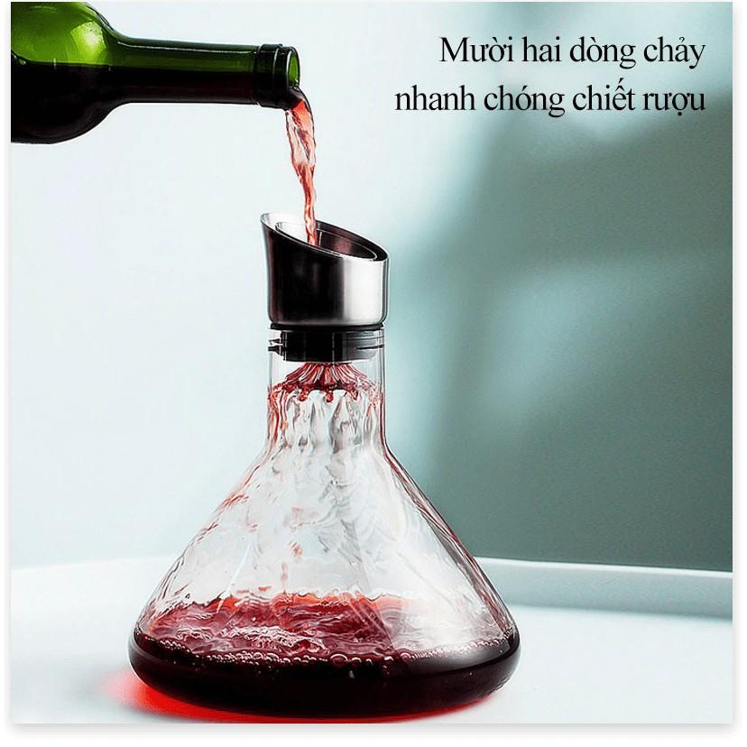 Bình chiết champagne đỏ kiểu thác