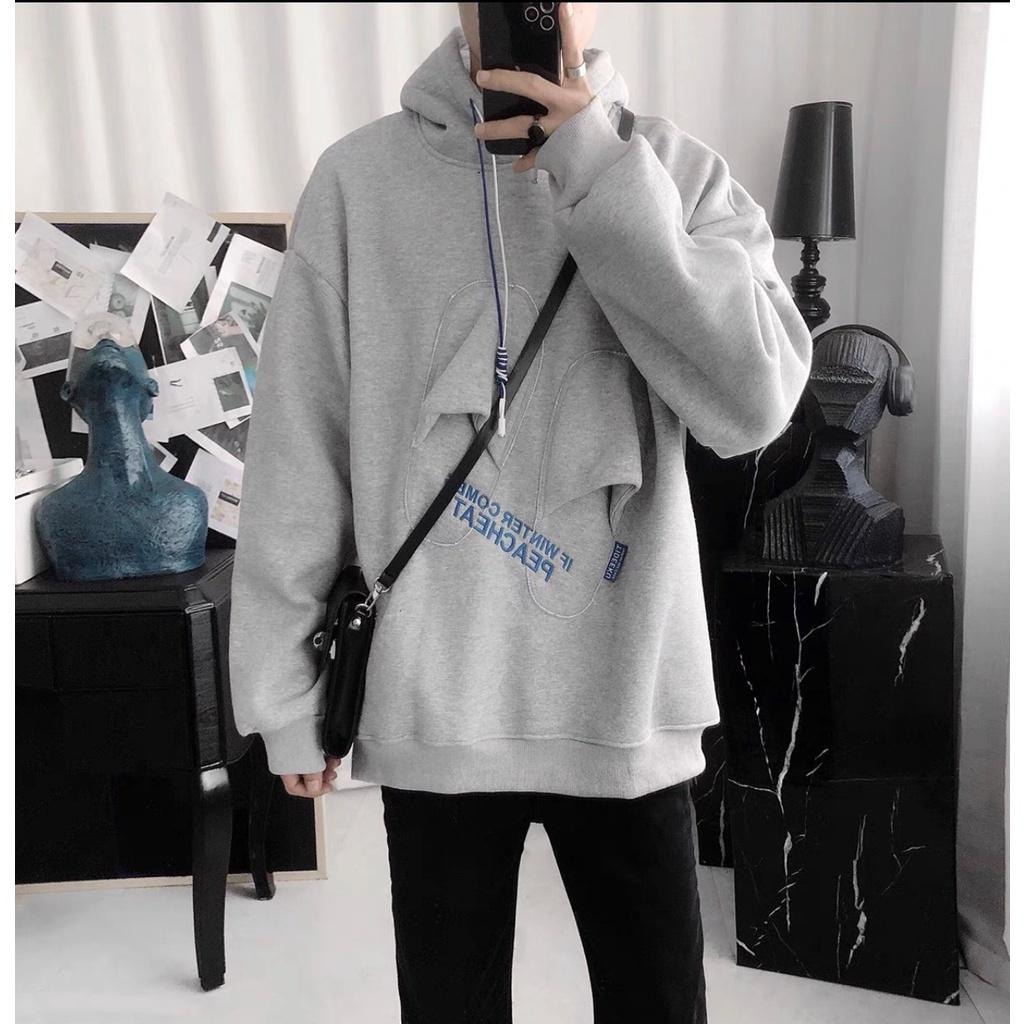 Áo Hoodie Nỉ Unisex Nam Nữ Hình Đôi Dép In Chữ