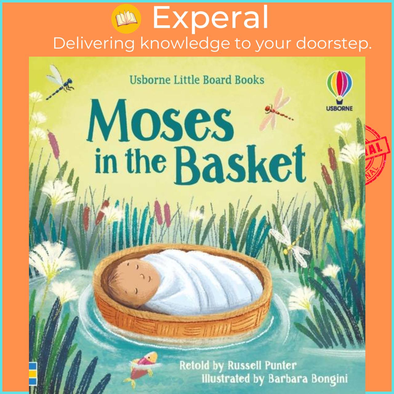 Hình ảnh Sách - Moses in the basket by Barbara Bongini (UK edition, boardbook)