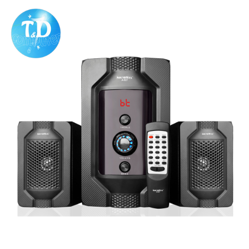 Loa vi tính 2.1 Soundmax A927 Tích hợp USB, Thẻ nhớ, Bluetooth 5.0 - Hàng chính hãng Triệu Gia phân phối