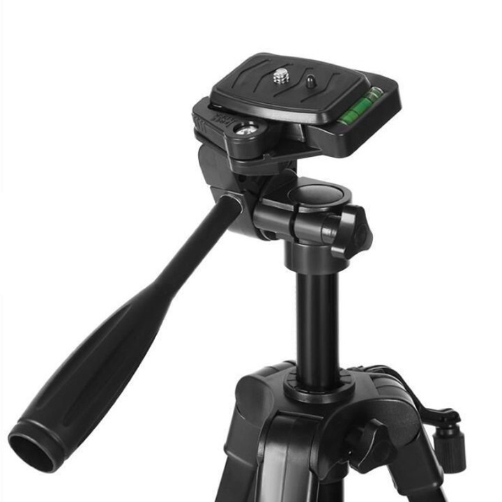 Chân Máy ảnh Tripod 3366, khung hợp kim cao cấp điều chỉnh được độ cao, có tay cầm cực chắc chắn