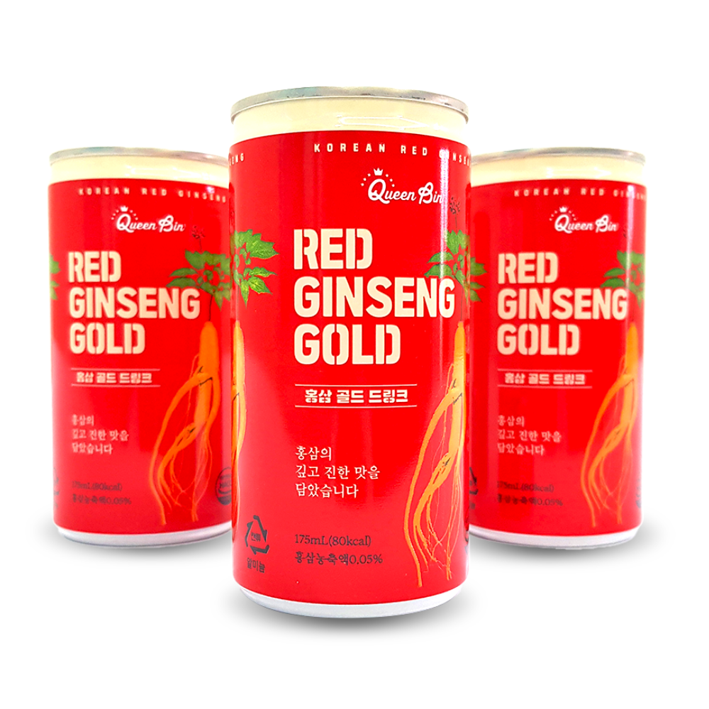 Túi 12 Lon Nước Hồng Sâm DWI Queen Bin Red Ginseng Gold