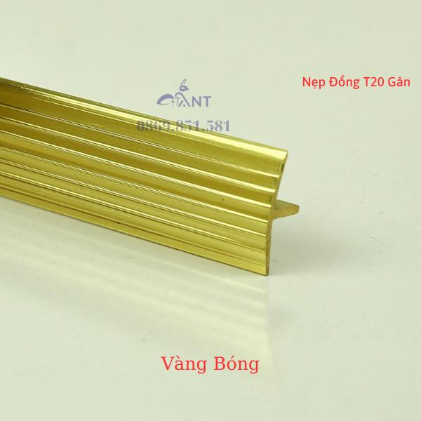 Nẹp Đồng T20 gân đủ màu, Nẹp đồng chống trơn, thanh dài 4m HỖ TRỢ CẮT THEO KÍCH THƯỚC