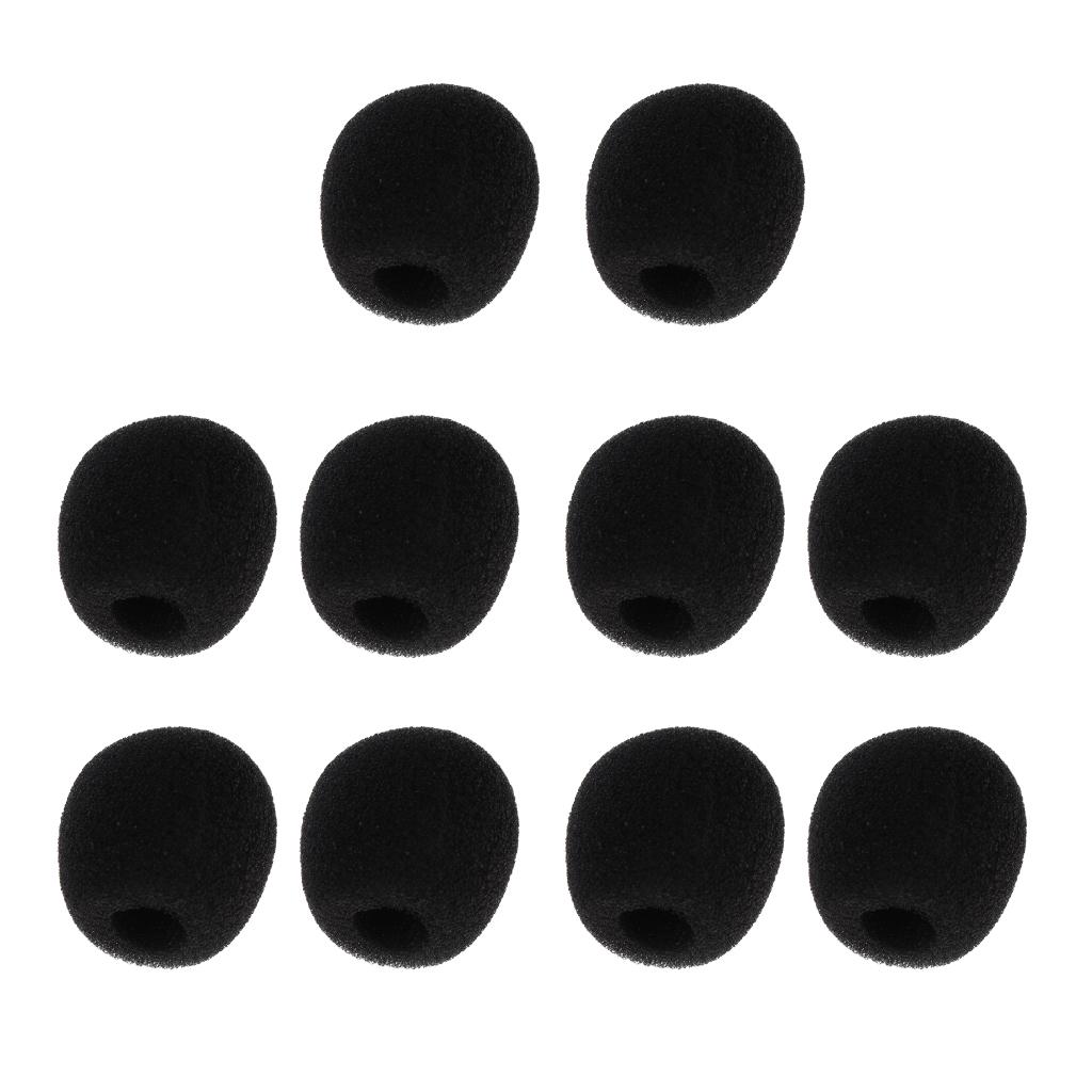10 Pieces Portable Foam Mic Shield Windscreen Cover for Microphone