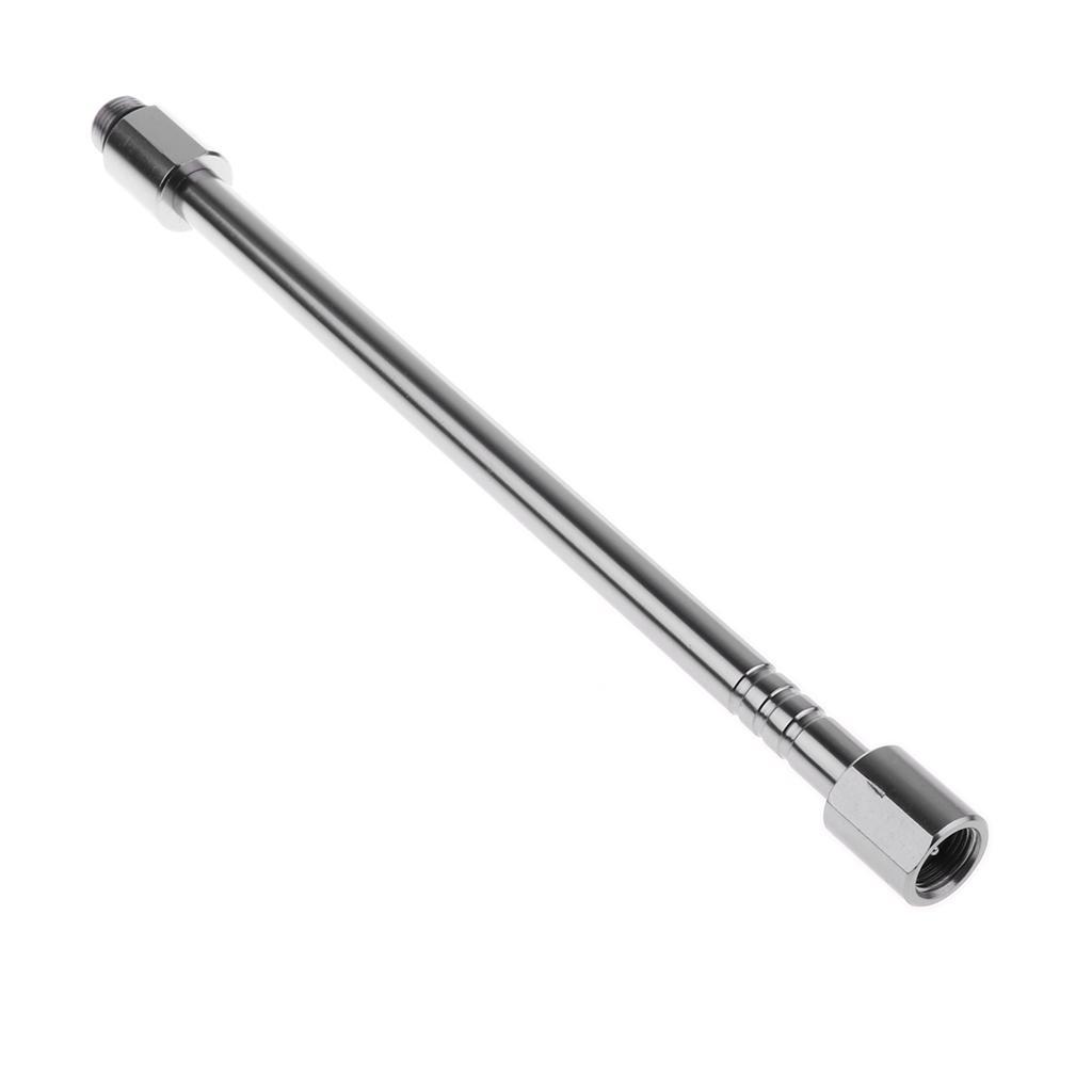 2pcs Aluminum Alloy Screw Type Gas Lantern Pole for Camping Hiking Picnic BBQ 20.5cm