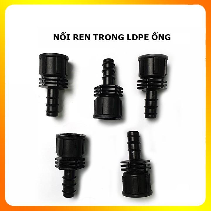 Nối ren trong LDPE 16 20- Đầu nối ren trong 21 /27 ra ống nước tưới cây