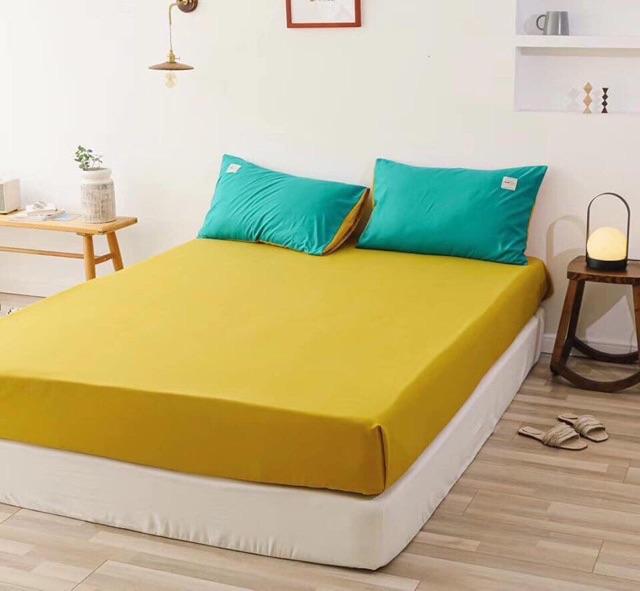 Set Cotton TiCi Nhập Khẩu Cao Cấp 4 Món Xanh Dương Phối Màu