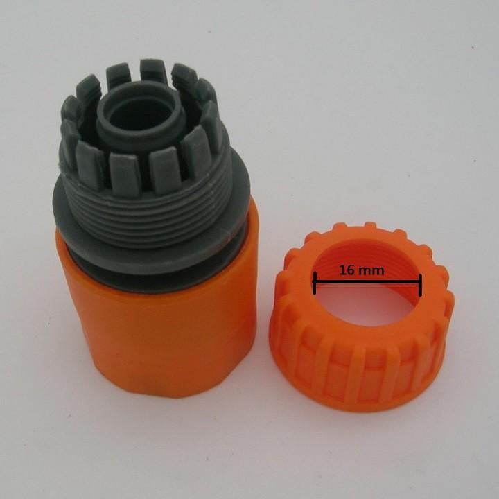 ĐẦU NỐI ỐNG 16MM RA ĐẦU NỐI GÀI MÀU CAM - 557