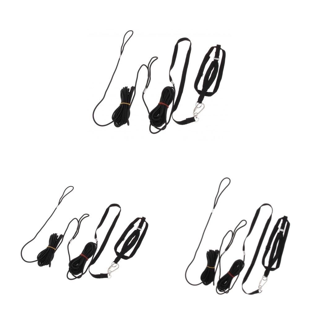 3PCS Adjustable Bird Harness Leash Training Rope Outdoor Flying Harness Leash