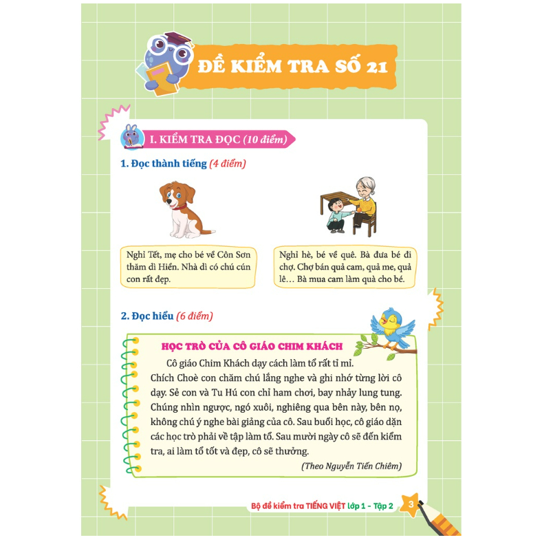 Sách - Bộ đề kiểm tra Tiếng Việt lớp 1 tập 2