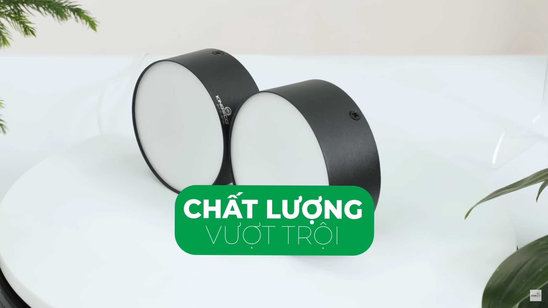 ĐÈN LED ỐNG BƠ LẮP NỔI TRẦN EC-OBK 9W & 12W, VỎ ĐEN/ TRẮNG - KINGECO