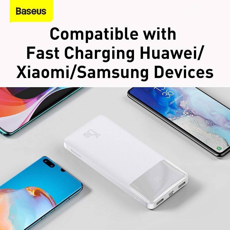 Pin sạc dự phòng sạc nhanh 20W dung lượng 20000 mAh trang bị 3 cổng ouput Type C và 2 USB A hiệu Baseus Bipow smart Digital Display cho Smartphone / Tablet / Laptop / Macbook (công suất 20W, chuẩn PD 3.0, 3 output) (màu ngẫu nhiên) - hàng nhập khẩu