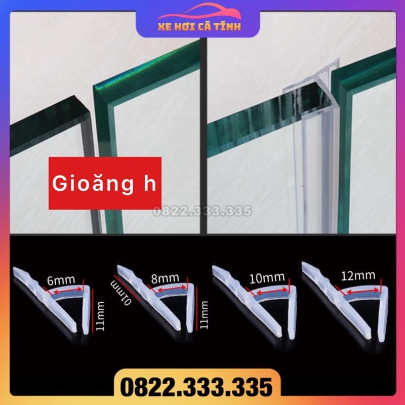Gioăng cao su chữ h chất liệu silicon trong chuyên dụng gắn cửa kính đóng mở tác dụng ngăn bụi nước gió lùa khe cửa