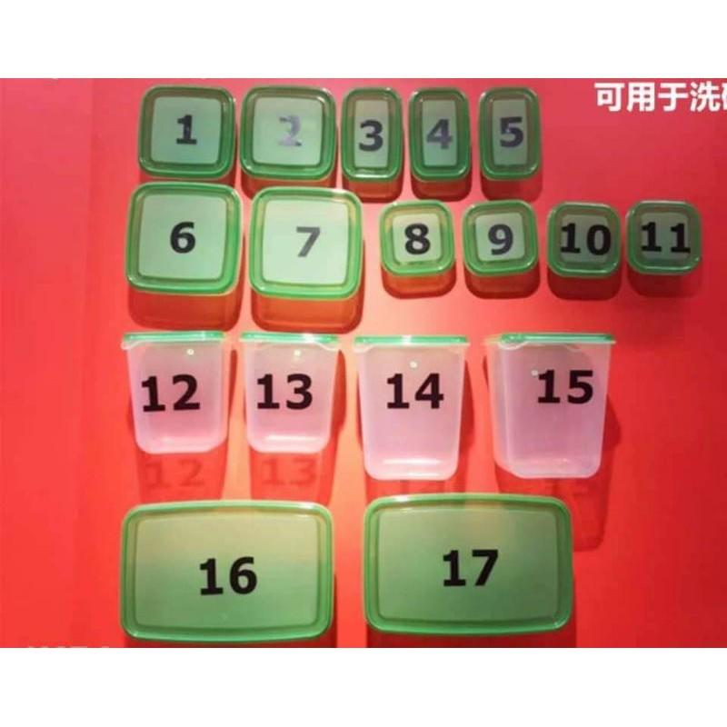 Bộ Hộp Nhựa Đựng Thức Ăn 17 Hộp