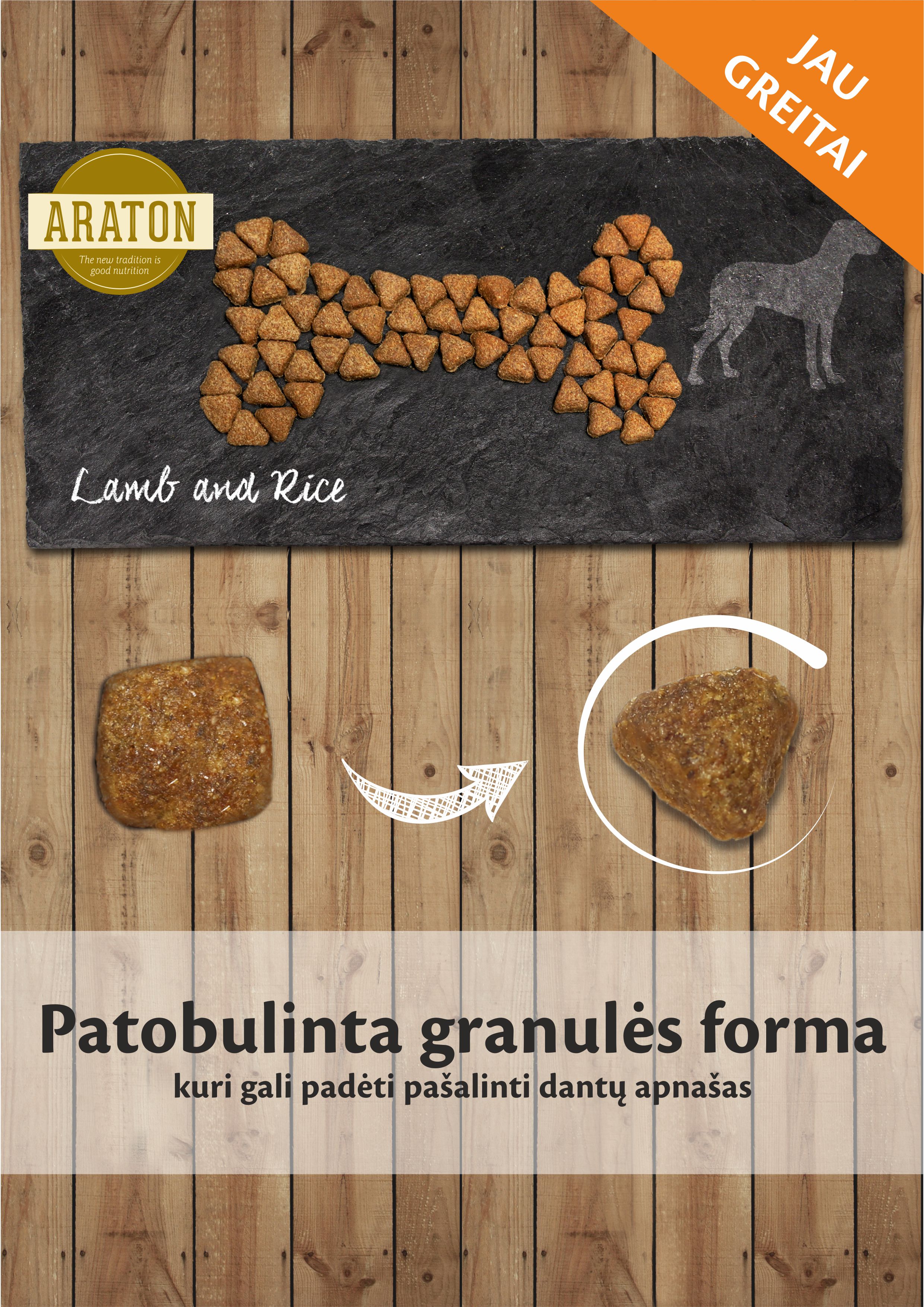 ARATON DOG ADULT LAMB, 3kg/túi. Thức ăn đầy bổ sung thịt cừu dành cho chó trưởng thành thuộc tất cả giống chó