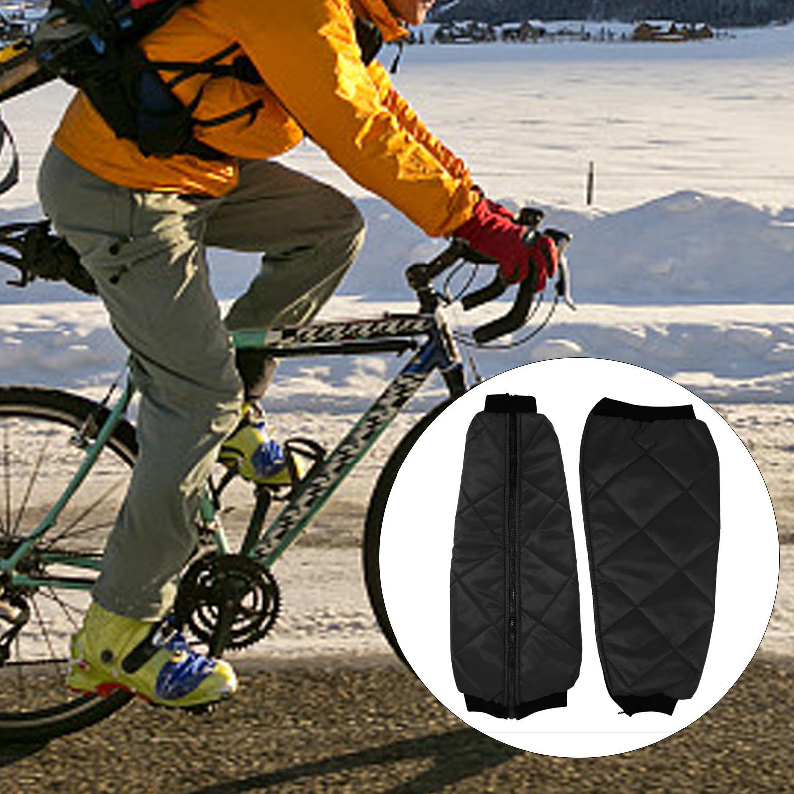 Warm Knee Pads, Knee , Unisex Windproof Zipper Leg Sleeves for Outdoor Ski Riding Snowboarding Cycling