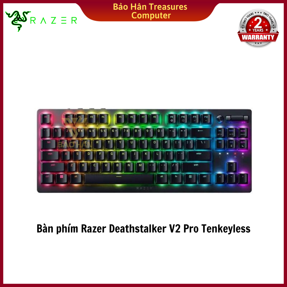 Bàn phím chơi game quang học Razer DeathStalker V2 Pro Tenkeyless - Hàng Chính Hãng