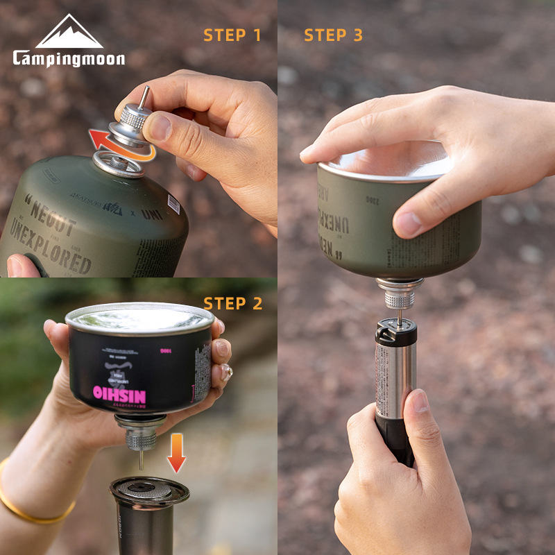 Phụ kiện đầu chuyển đổi nạp lại bình gas Butane Campingmoon Z38
