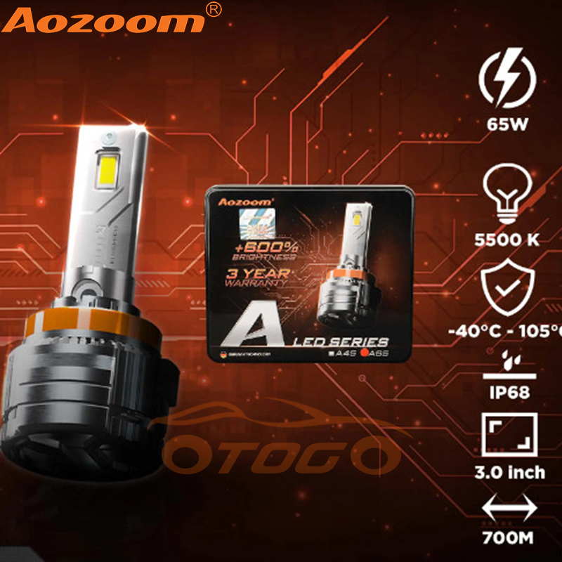 Đèn Led Aozoom A65 Chân H11 Công Suất 65w