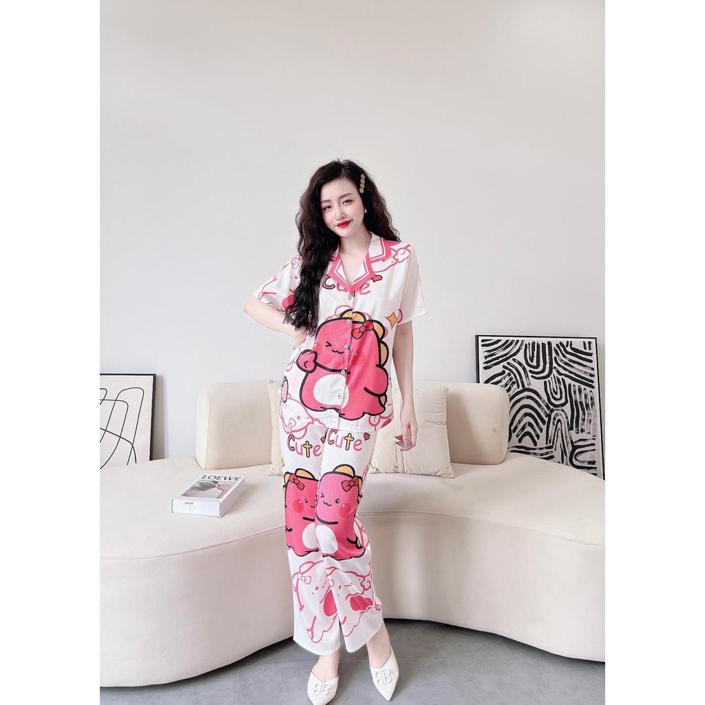 Bộ Pyjama lụa xước ánh kim cao cấp HÀNG THIẾT KẾ MỚI.