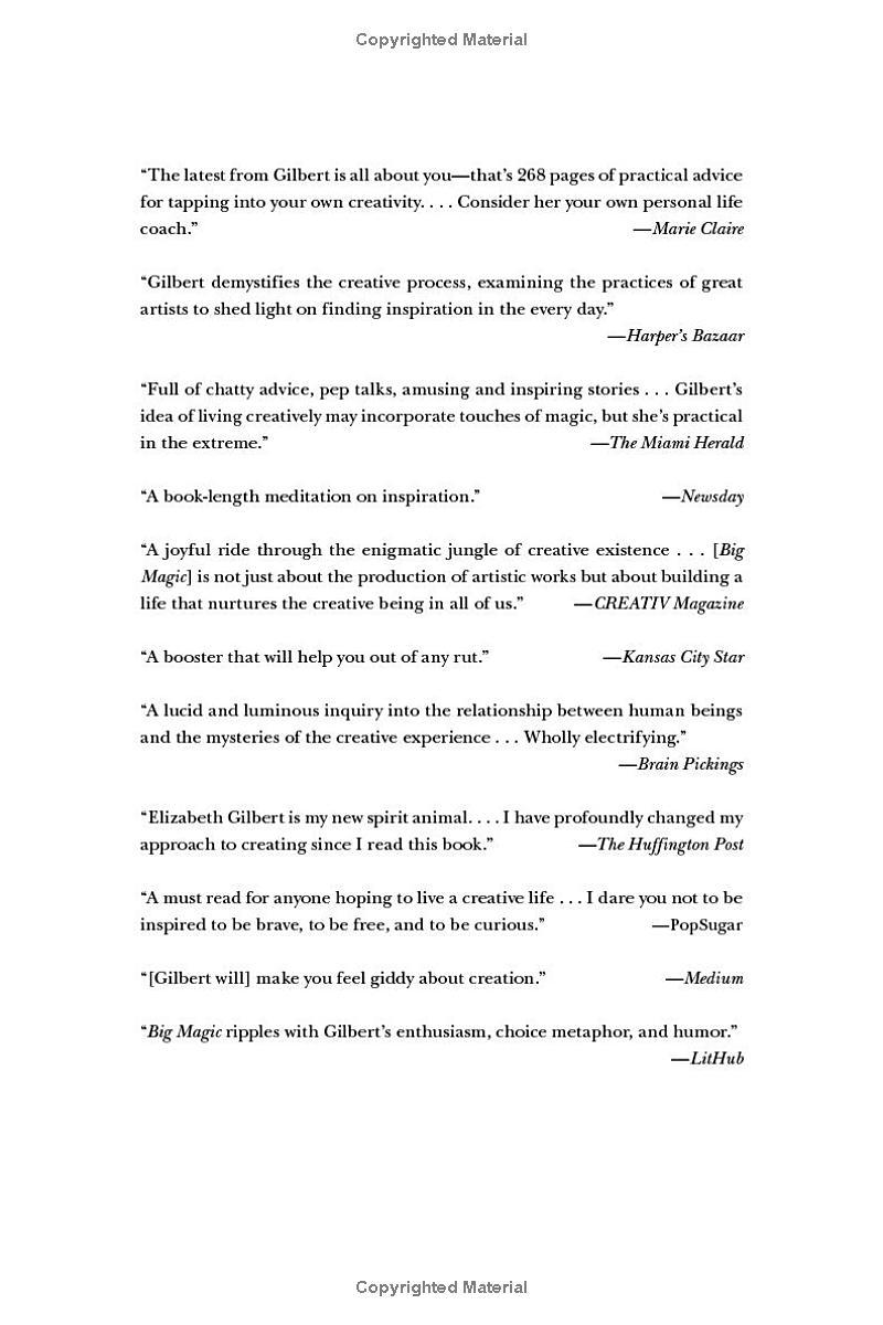 Sách ngoại văn: Big Magic