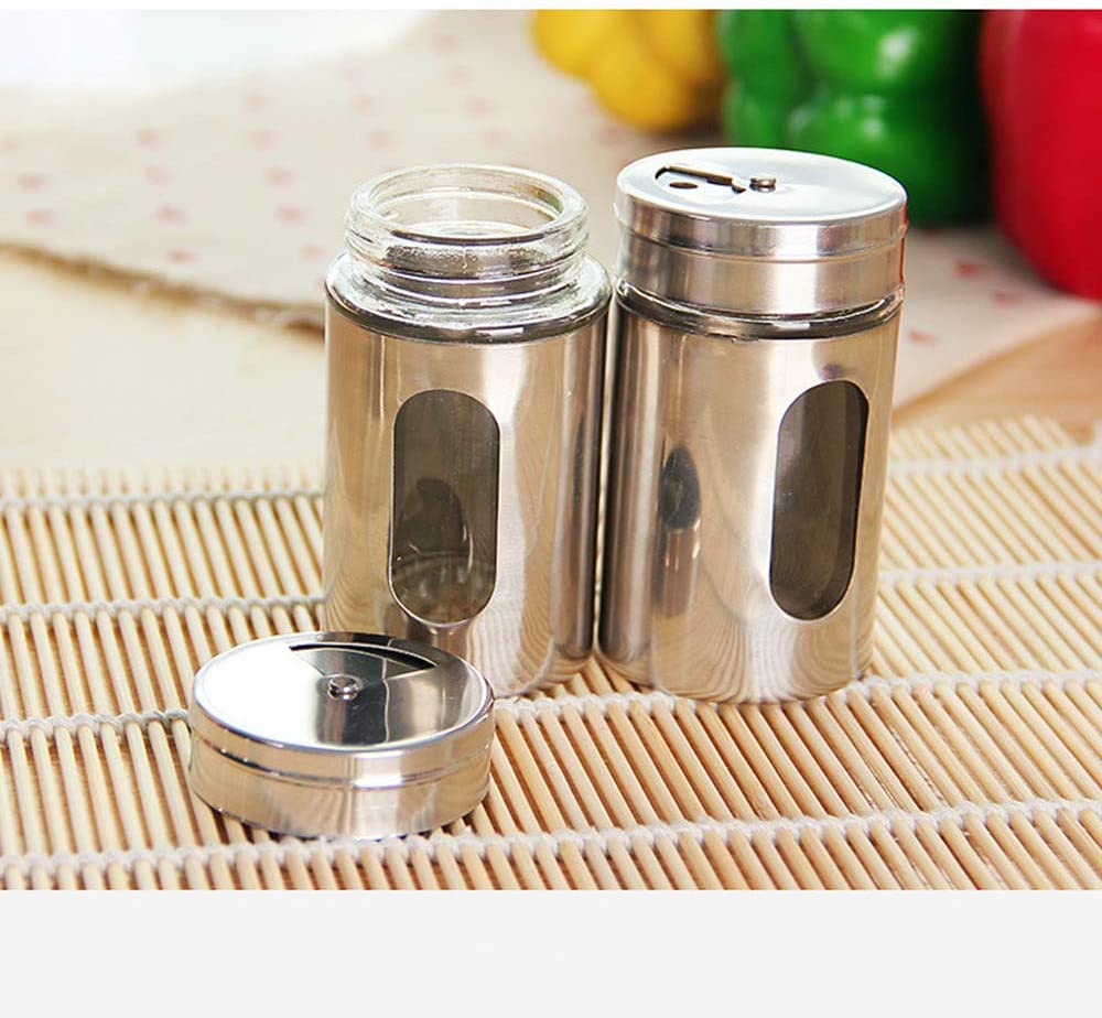 Hũ thủy tinh bọc thép không gỉ đựng gia vị Echo 80ml - Hàng nhập khẩu Nhật Bản