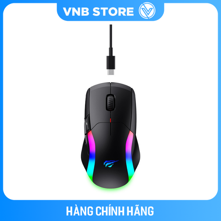 Chuột Gaming Havit MS959W RGB Dual Mode - Hàng Chính Hãng