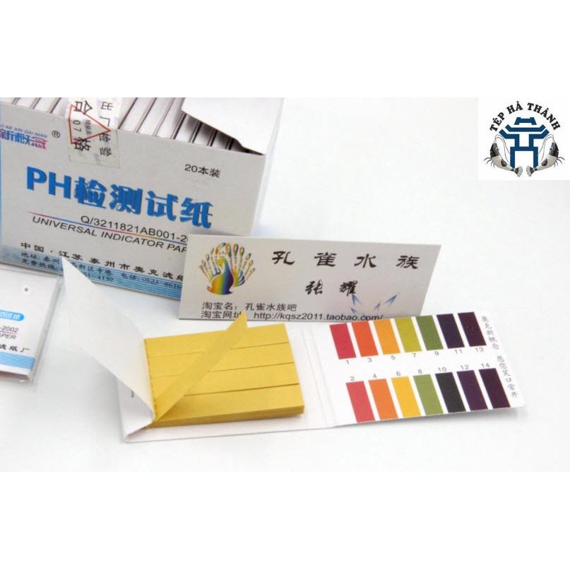 Giấy Quỳ Tím Đo Độ PH, Kiểm Tra Chất Lượng PH Nước, Test PH Giá Rẻ - Xấp 80 Miếng Kèm Bảng Màu